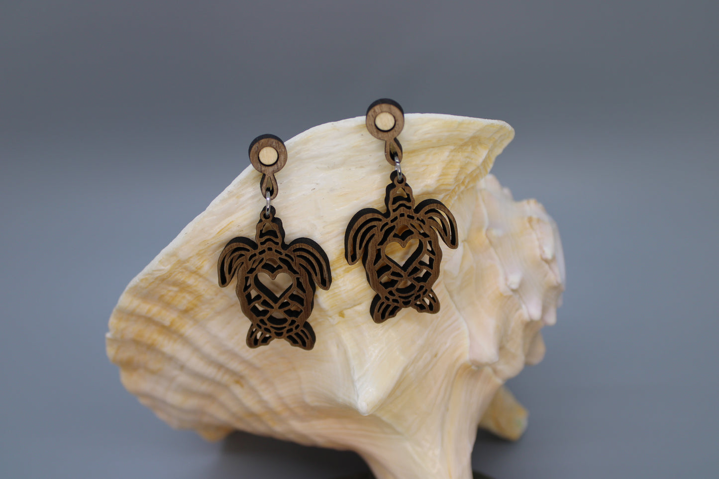 Heart Turtle Earrings