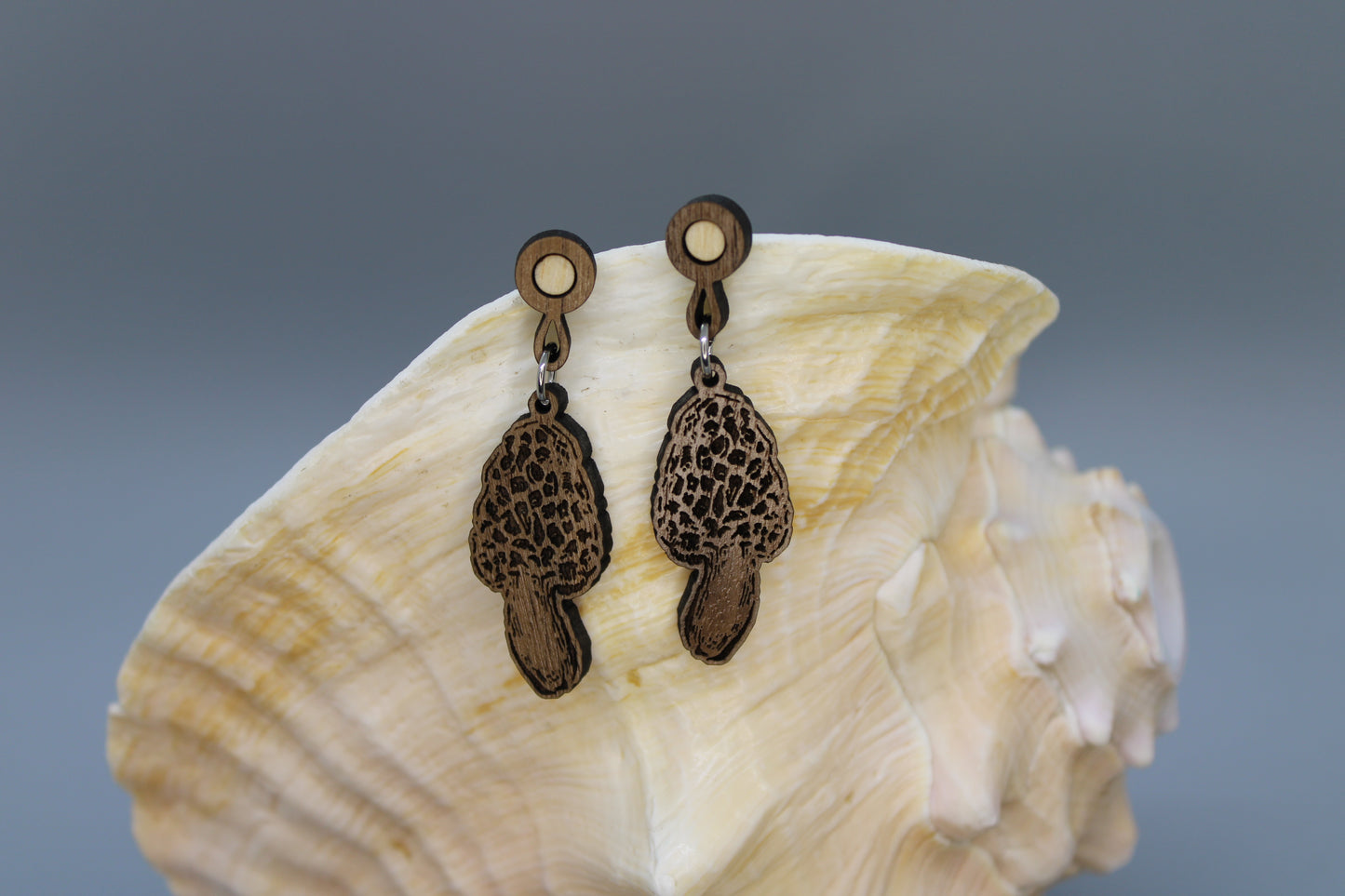 Morel Mushroom Earrings