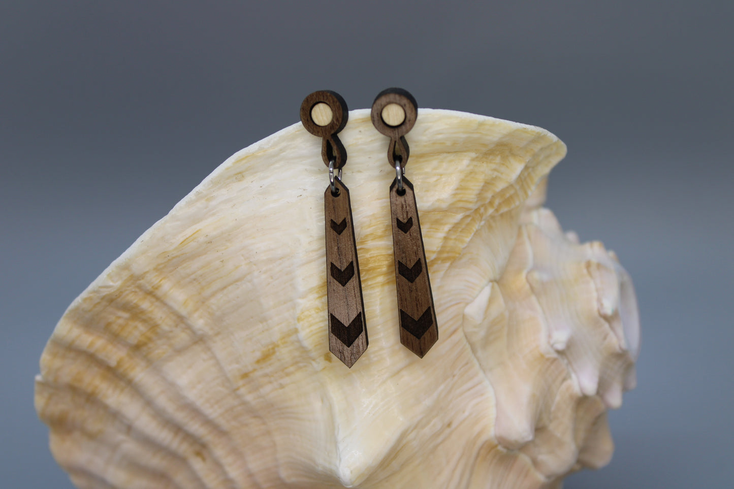 Three Chevron Earrings