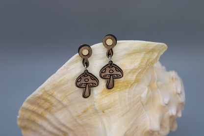 Wee Baby Mushroom Earrings