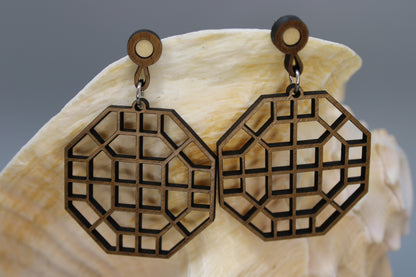 Geometric Korean Pattern Earrings