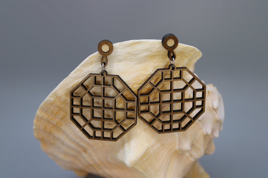 Geometric Korean Pattern Earrings