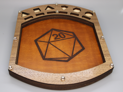 Dice Tray - Baltic Birch with Black Walnut top